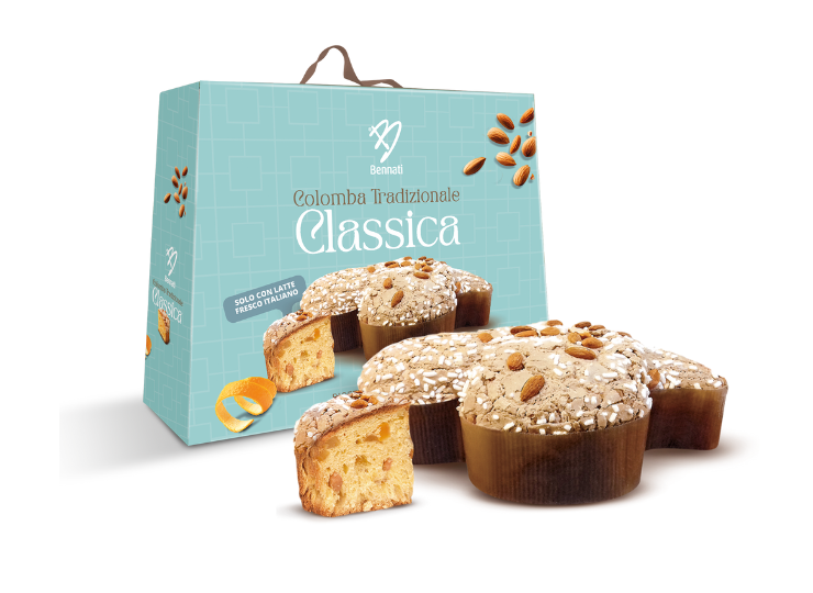 Colomba classica di pasticceria con glassa alle nocciole in scatola 750 g