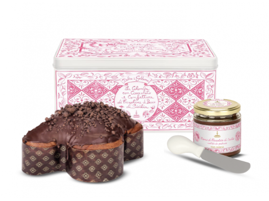 Colomba Dolce & Gabbana con fragoline di bosco di Sicilia 800 g con crema al cioccolato 200 g