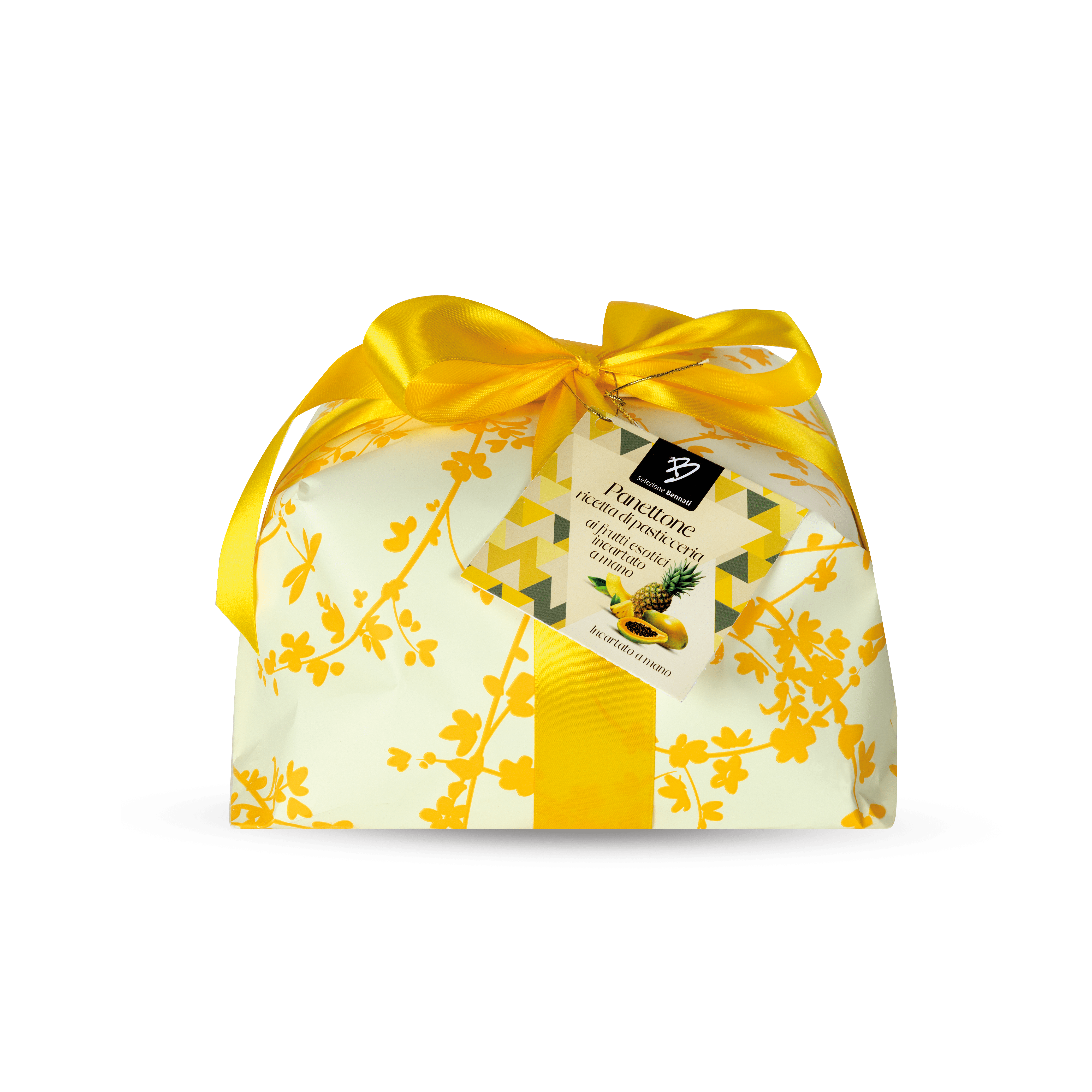 Panettone di Pasticceria ai Frutti Esotici Incartato a Mano 750 g