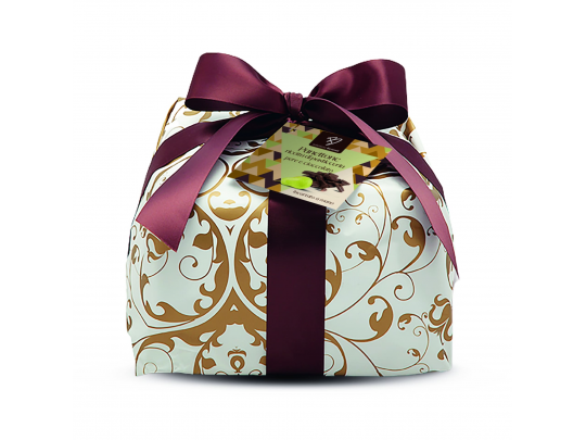Panettone di Pasticceria Pere e Cioccolato Incartato a Mano 1 kg Bennati