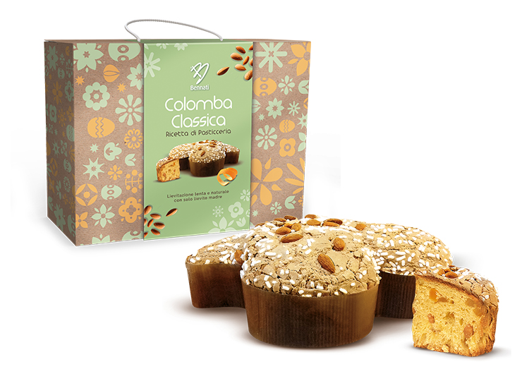 Colomba classica di pasticceria in scatola regalo 1kg