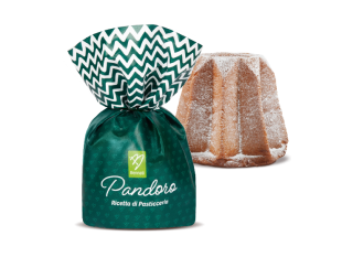 Pandoro di Pasticceria in Originale e Colorato Sacchetto Regalo 750 g Bennati