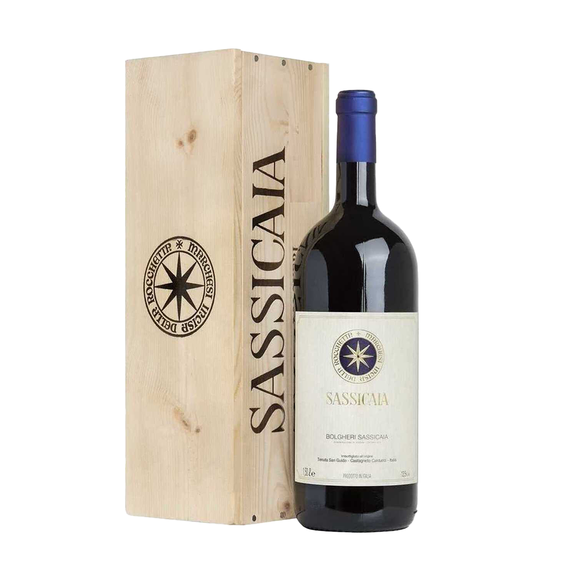 Sassicaia Magnum DOC Tenuta San Guido in Astuccio Originale di legno 1,5 lt
