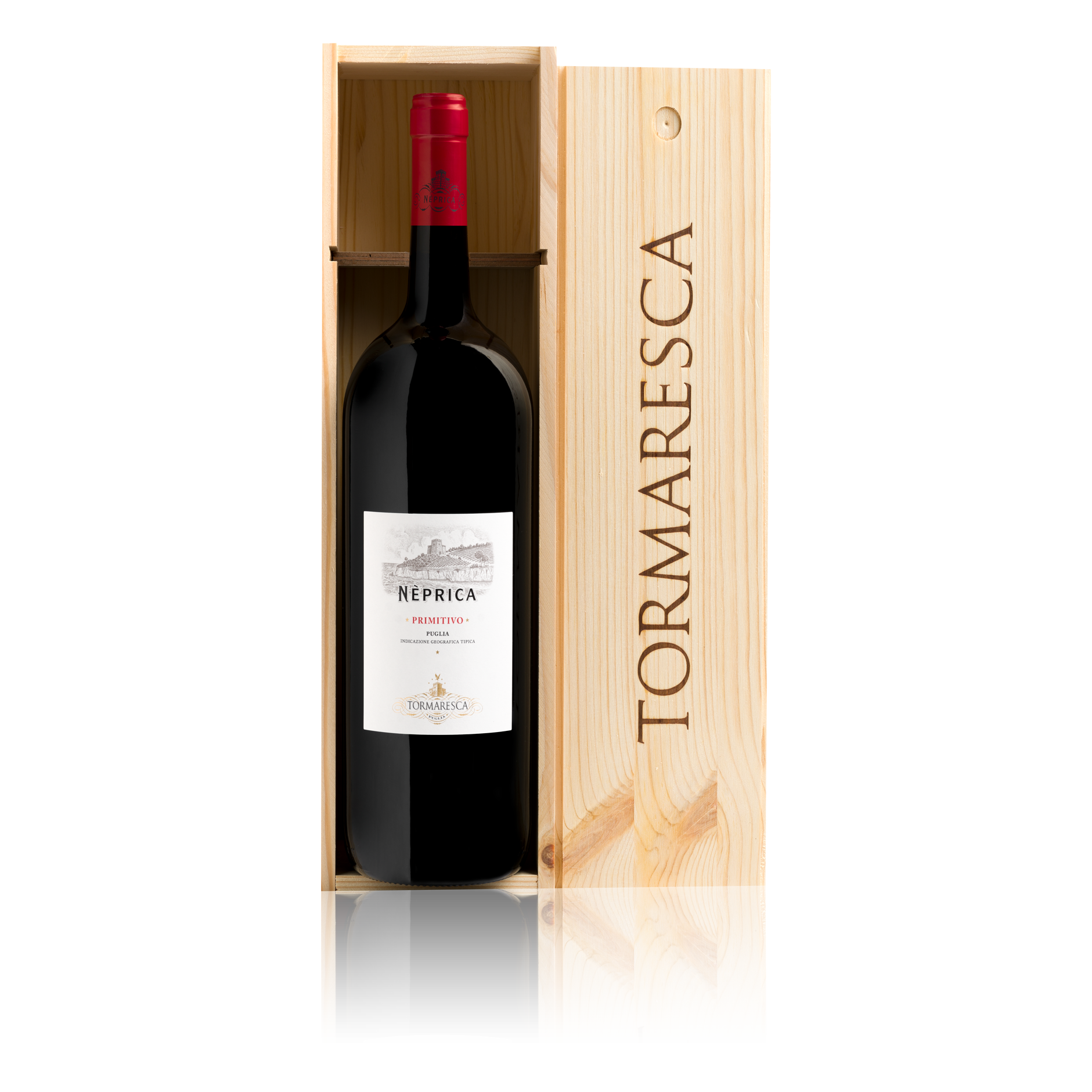 Primitivo Neprica Tormaresca Magnum in Astuccio di legno 1,5 lt