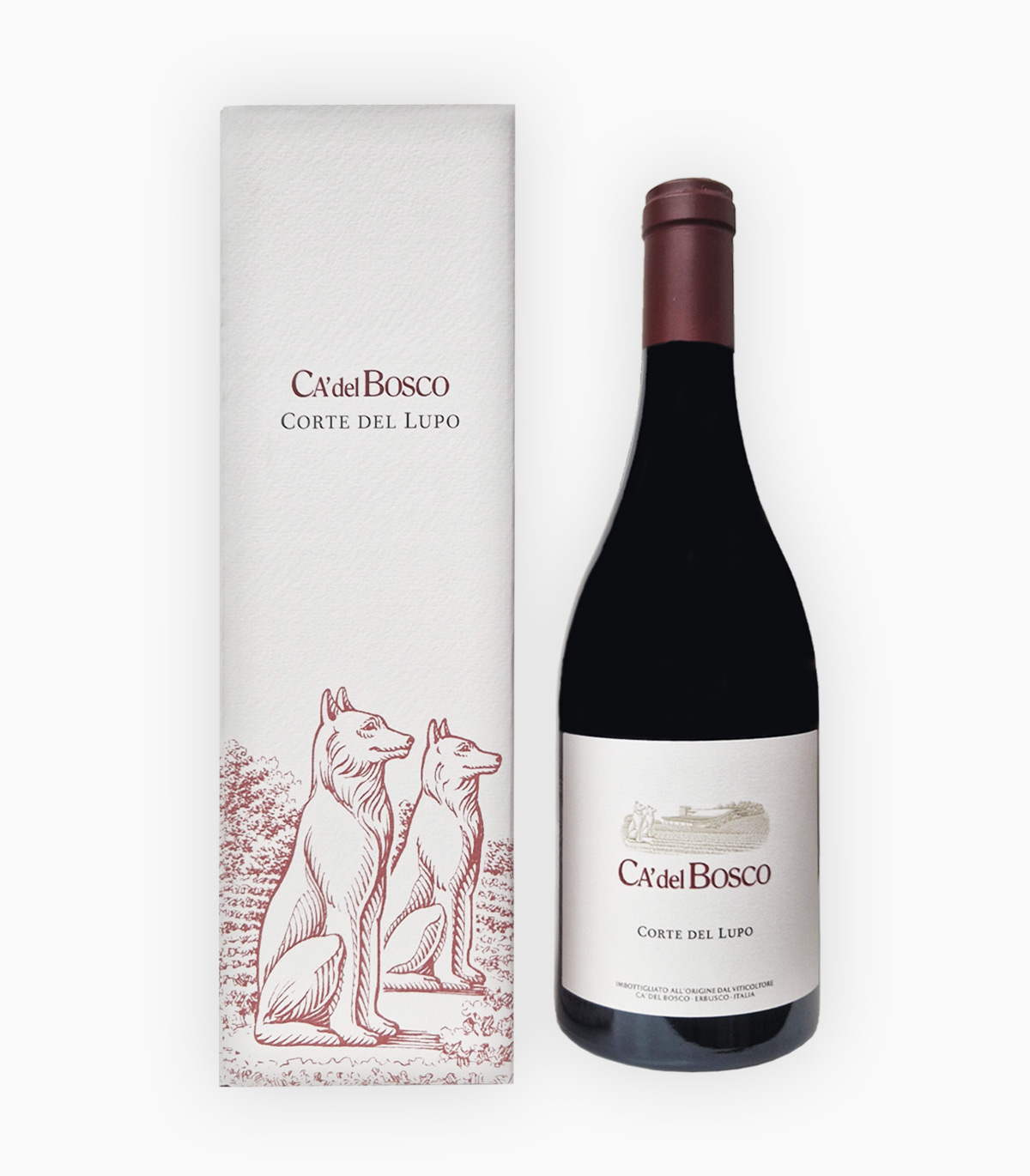 Curtefranca Rosso DOC Cà del Bosco Corte del Lupo in astuccio 75 cl